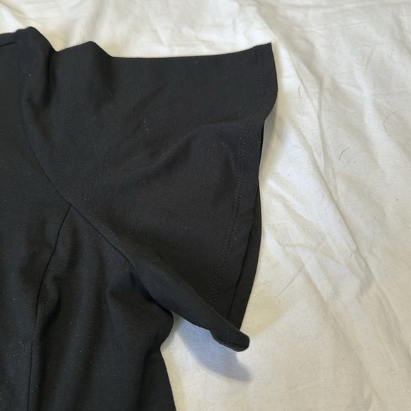 J.Jill Short Sleeve Flutter Maxi Dress Keyhole Women’s Medium Black NWT - Picture 5 of 6